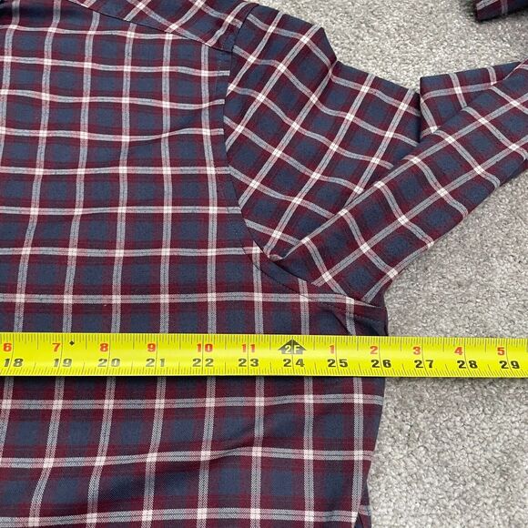 Untuckit Flannel Shirt Mens XXL Multi Plaid Long Sleeve Button Down Casual Top - Picture 10 of 12
